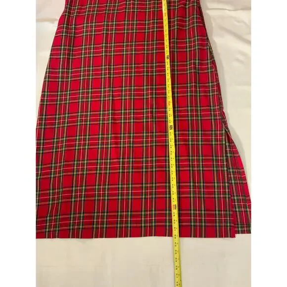 HOUSE OF MBR RED TARTAN BOUVIER LONG $385 NWT SIZE XL - Picture 12 of 14